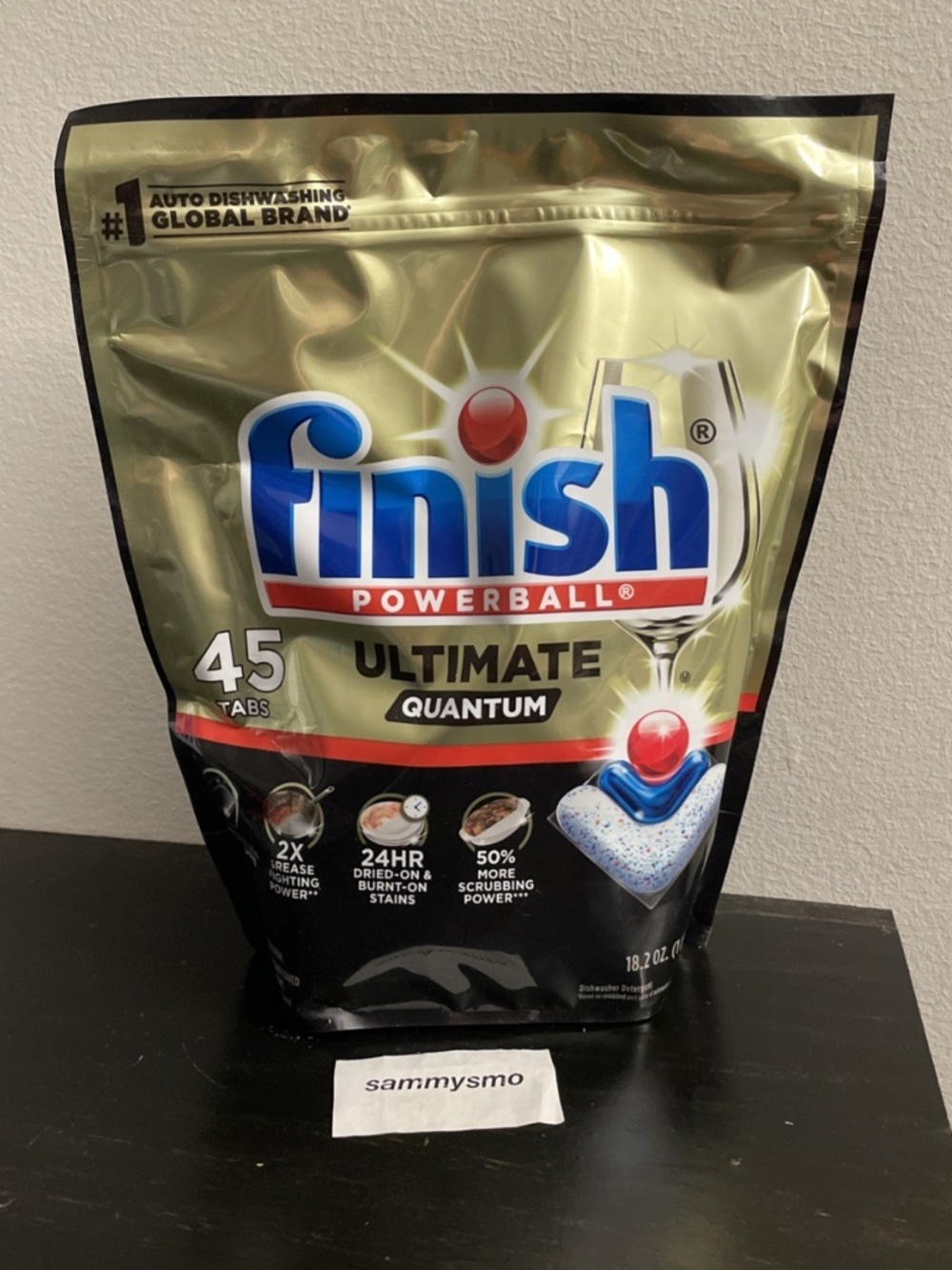 Finish Powerball Ultimate Quantum Dishwasher Detergent Pods, 45 count
